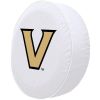 Vanderbilt Tire Cover w/ Commodores Logo - White Vinyl