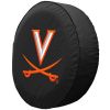 Virginia Tire Cover w/ Cavaliers Logo - Black Vinyl