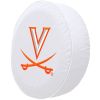 Virginia Tire Cover w/ Cavaliers Logo - White Vinyl