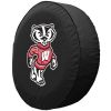 Wisconsin Tire Cover w/ Badgers Logo - Black Vinyl