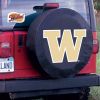 Washington Tire Cover w/ Huskies Logo - Black Vinyl