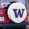 Washington Tire Cover w/ Huskies Logo - White Vinyl