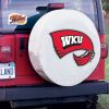 Western Kentucky Tire Cover w/ Hilltoppers Logo - White Vinyl