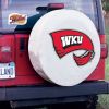 Western Kentucky Tire Cover w/ Hilltoppers Logo - White Vinyl