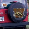 Western Michigan Tire Cover w/ Broncos Logo - Black Vinyl