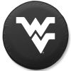 West Virginia Tire Cover w/ Mountaineers Logo - Black Vinyl