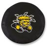 Wichita State Tire Cover w/ Shockers Logo - Black Vinyl