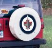Winnipeg Tire Cover w/ Jets Logo - White Vinyl