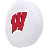 Wisconsin Tire Cover w/ Badgers W Logo - White Vinyl