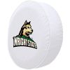 Wright State Tire Cover w/ Raiders Logo - White Vinyl