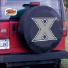 Xavier Tire Cover w/ Musketeers Logo - Black Vinyl