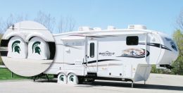 Michigan State Spartans RV Tire Shade