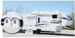 Northwestern Wildcats RV Tire Shade