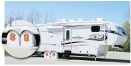 Syracuse Orange RV Tire Shade