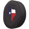 Texas Lone Star Spare Tire Cover - Black Vinyl