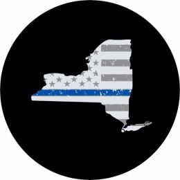 New York Thin Blue LIne Tire Cover
