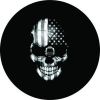 Flag Skull Spare Tire Cover