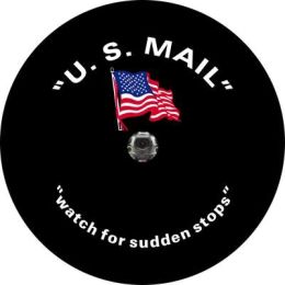 US Mail Flag Spare Tire Cover - Backup Camera Ready