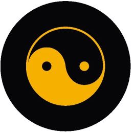 Yin Yang Yellow Spare Tire Cover