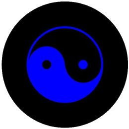 Yin Yang Blue Spare Tire Cover