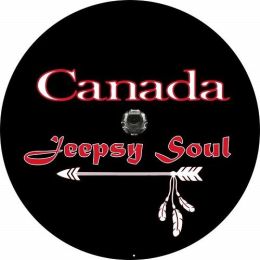 Wrangler JL Canadian Jeepsy Soul Spare Tire Cover - Backup Camera Ready