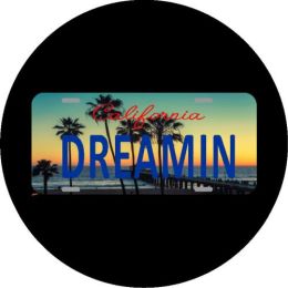 California Dreamin Spare Tire Cover - Black Vinyl