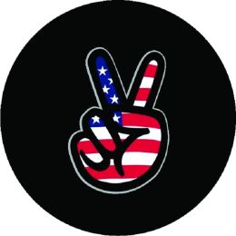 Peace Sign Flag Tire Cover