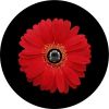 Red Sun Flower Spare Tire Cover